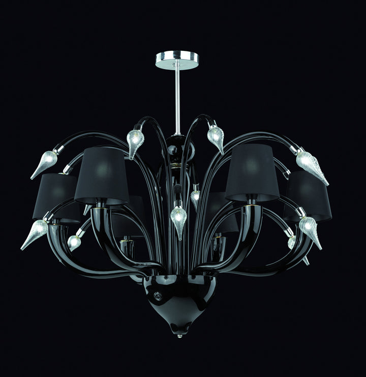 Lampadario artistico veneziano in vetro di Murano realizzato a mano personalizzabile artigianato italiano neeDesign