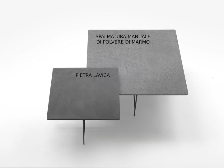Tavolino in metallo personalizzabile realizzato a mano artigianato italiano neeDesign