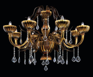Lampadario artistico veneziano in vetro di Murano realizzato a mano personalizzabile artigianato italiano neeDesign
