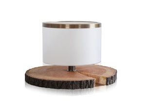 Lampada da tavolo in legno realizzata a mano personalizzabile artigianato italiano neeDesign