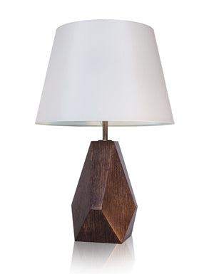 Lampada da tavolo in legno realizzata a mano personalizzabile artigianato italiano neeDesign