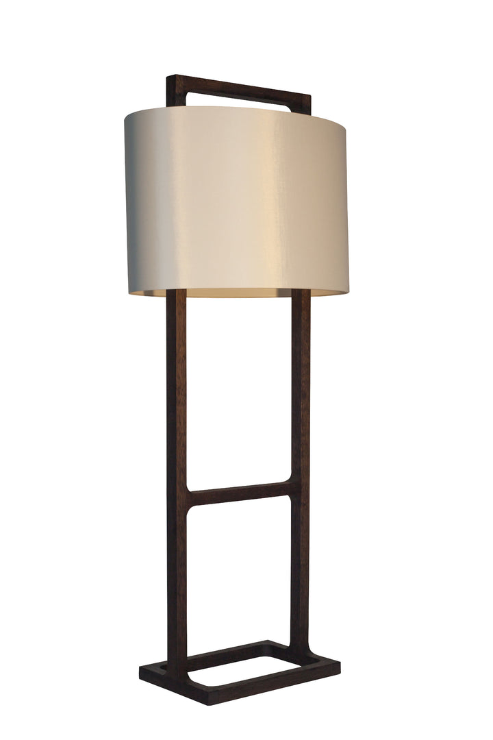 Lampada da terra in tessuto e legno realizzata a mano personalizzabile artigianato italiano neeDesign