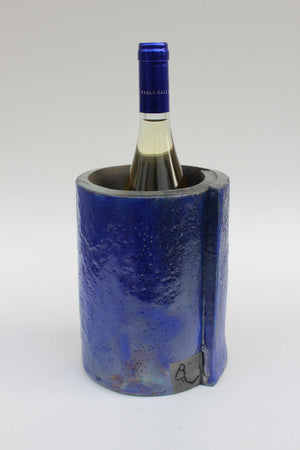 Glacette per vini e bevande in ceramica realizzato a mano personalizzabile con la tecnica Raku artigianto ticinese neeDesign