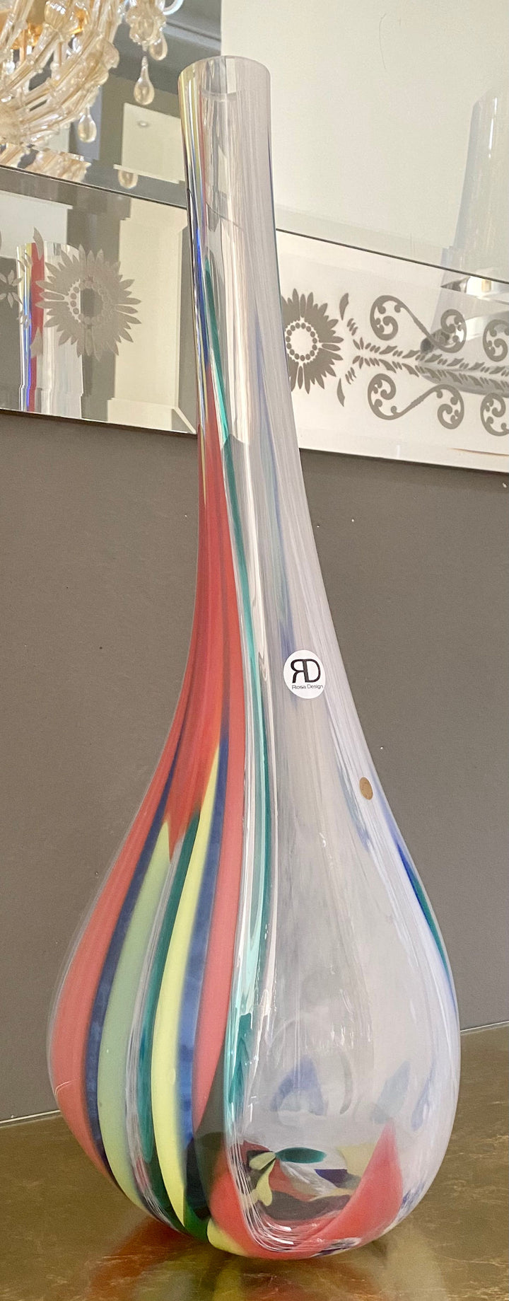 Vaso in vetro di Murano realizzato a mano personalizzabile artigianato italiano neeDesign