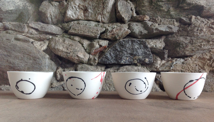 Tazza da tè in porcellana realizzata a mano personalizzabile artigianato ticinese neeDesign